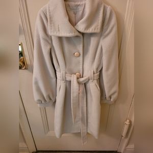 Plastic Island Winter Coat in Cream